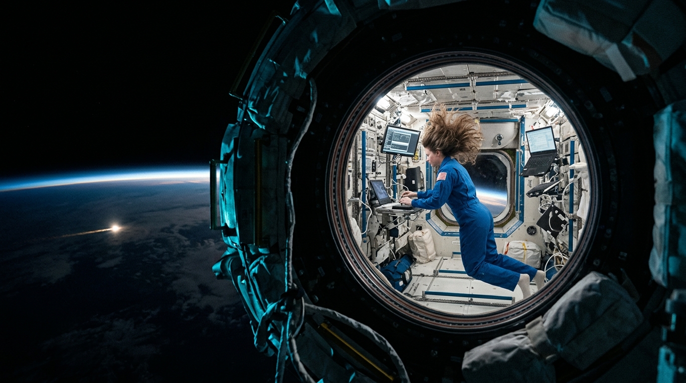 La vida cotidiana a 400 km: qué nos enseña el pelo en gravedad cero sobre la ISS