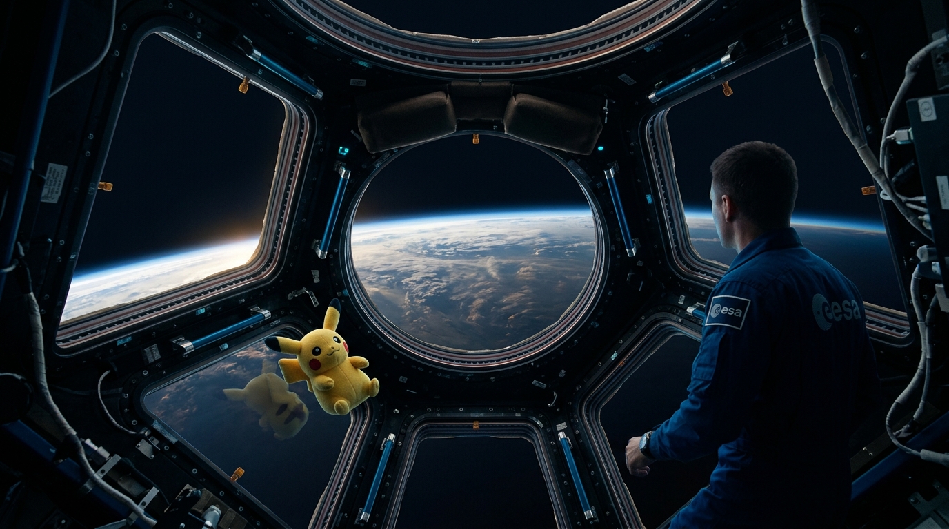 Pikachu en la Cúpula de la ISS: ciencia, cultura pop y la ventana hacia la Tierra